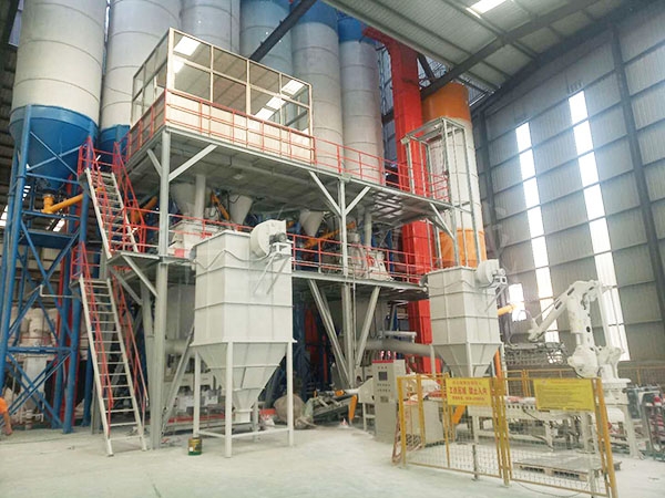 山東輕質抹灰石膏砂漿生産線