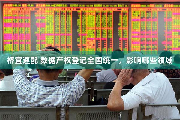 桥宜速配 数据产权登记全国统一，影响哪些领域